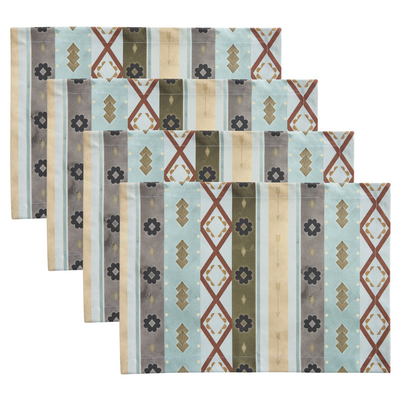 Ensemble de 4 napperons Prentice, Bleu