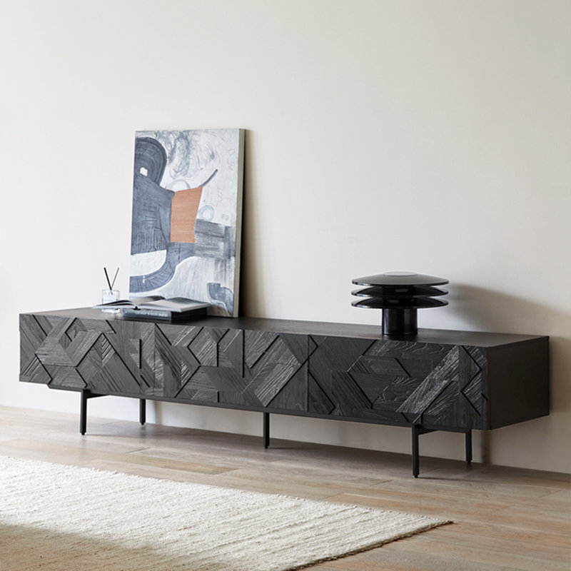 Meuble télé 62,99 po, H 20,08 po x L 62,99 po x l 17,72 po