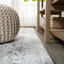 Tapis gris / turquoise Saulsberry Modern Strie-919759077