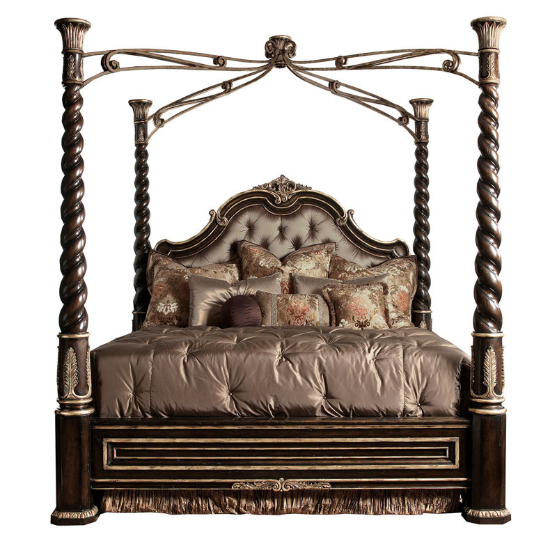 Sovereign Upholstered King Canopy Bed