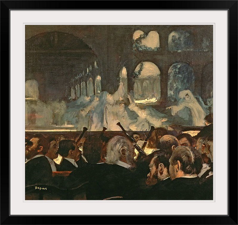 La scène de ballet de Meyerbeers, Opéra Robert le Diable, 1876 par Edgar Degas - reproduction imprimée, Toile
