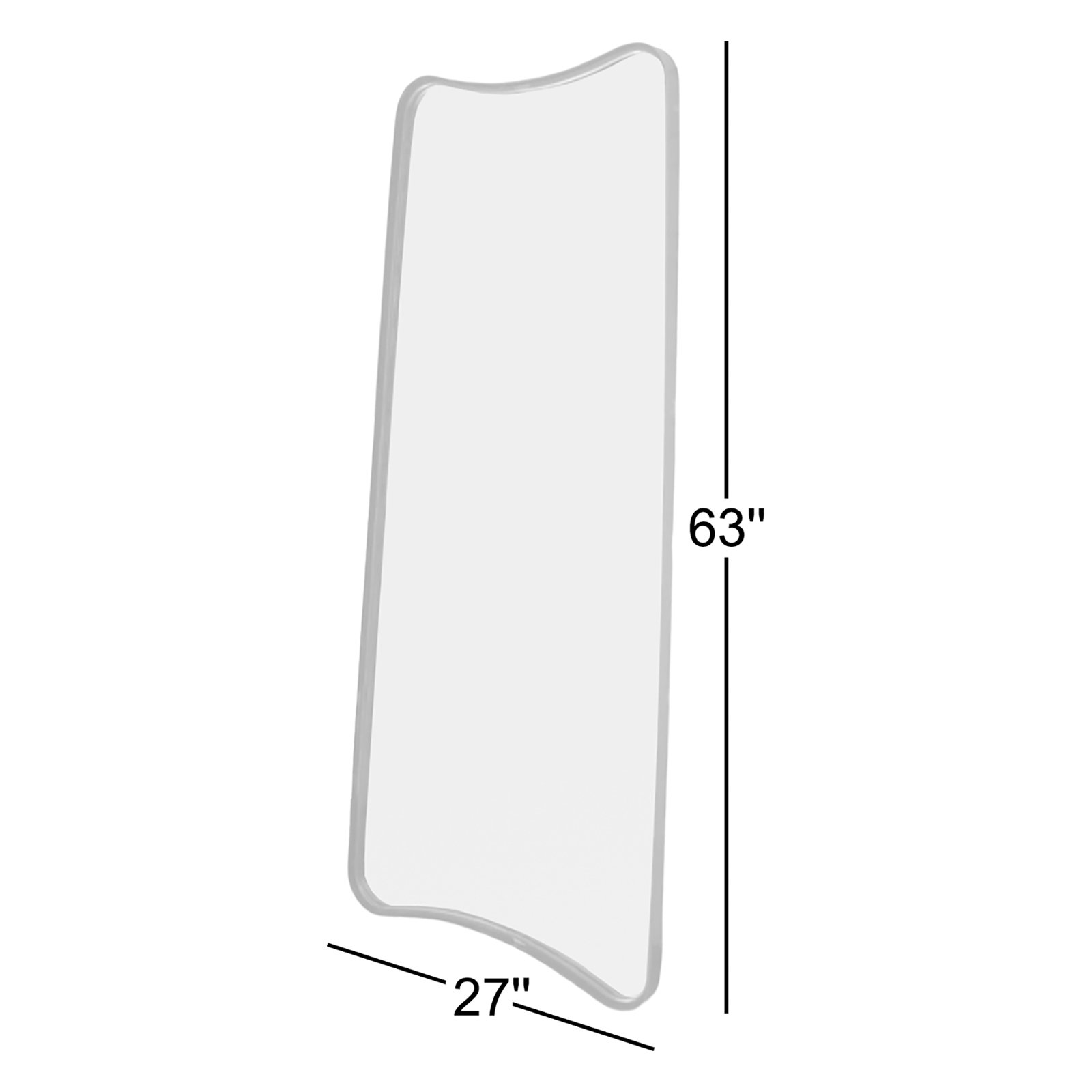 Keziah Metal Asymmetrical Floor Mirror