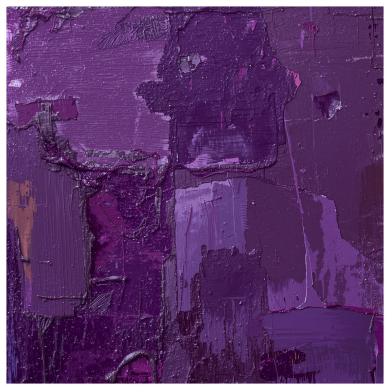 Couvertures mauves à motif abstrait texturé, 50 po L x 60 po H
