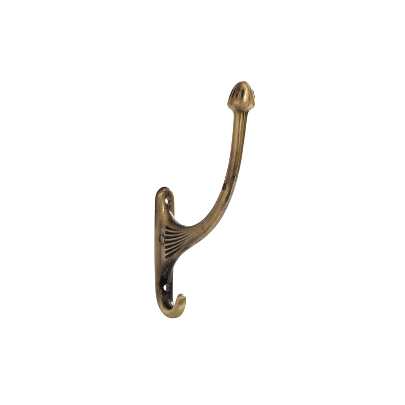 Antique Brass "Sullivan" Wall Hat and Coat Hook
