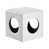 Similicuir blanc / noir est en rupture de stock
