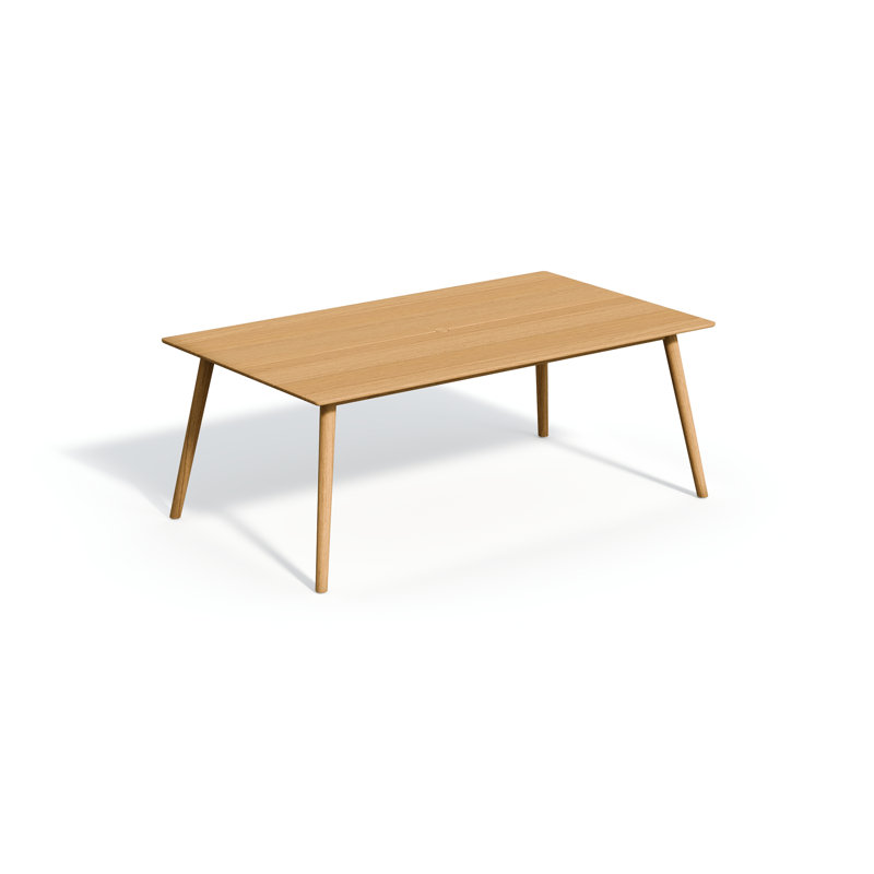 Table de salle à manger rectangulaire en teck 78 po Tulle
