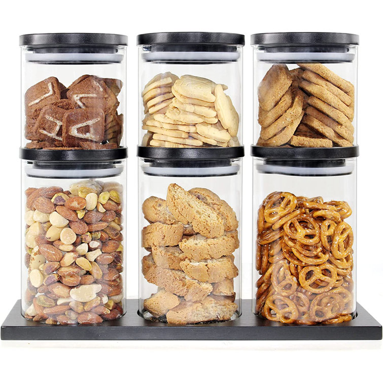 Airtight 7 Piece Kitchen Canister Set Prep & Savour