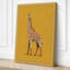 Standing Giraffe Modern - Wrapped Canvas-305129921-305129934