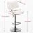 Mid Century Modern Adjustable Counter Height Leather Upholstered 360°Swivel Bar Chairs For Kitchen Island/Dining Room/Cafe,Set Of 2-2034772558