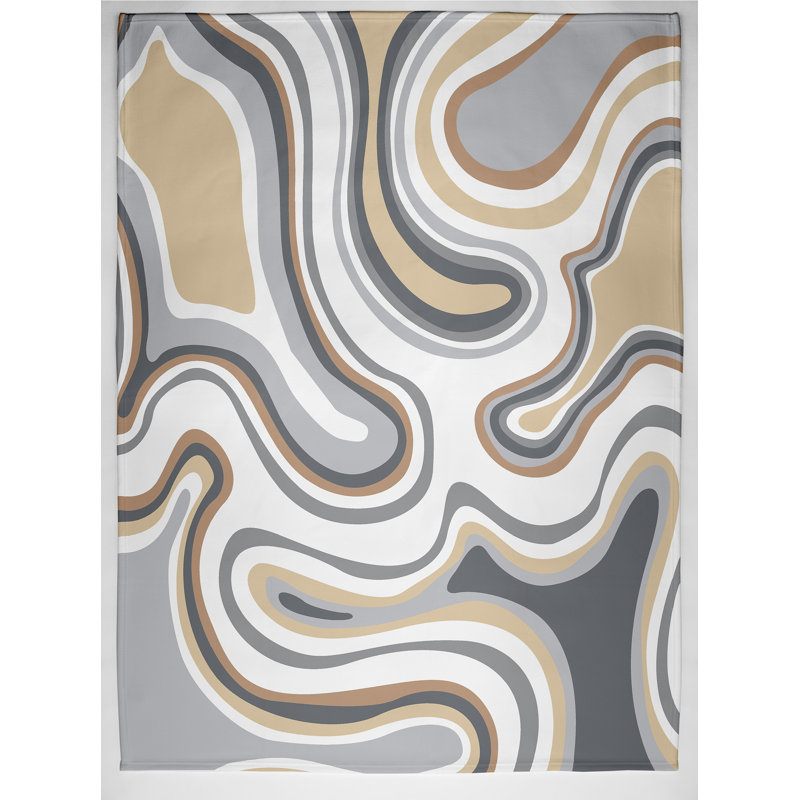 Brathwaite Plain Weave / Muslin Throw Blanket, Taupe