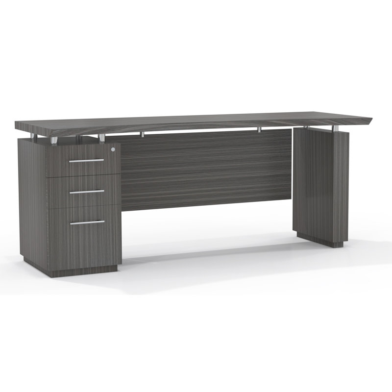 Bureau Sterling, Bois de grève texturé, H 29,5 po x l 72 po x P 24 po