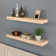 Chalissa 2 Piece Solid Wood Floating Shelf