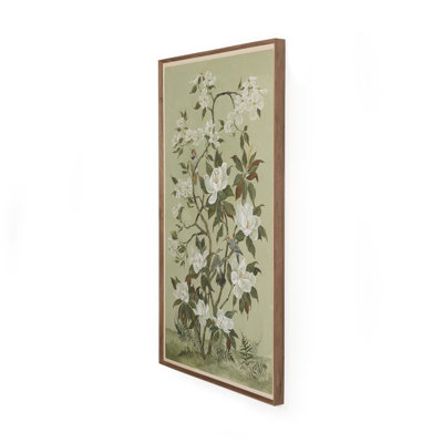 Green Chinoiserie Painting by Laurel-Dawn Latshaw