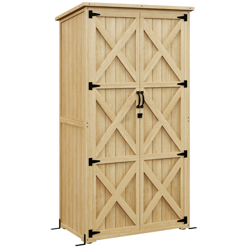 Abri de jardin en bois Outsunny