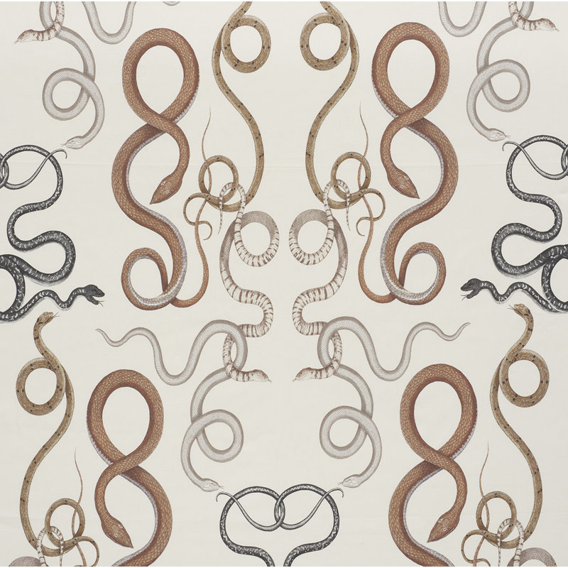 Schumacher x Charlap Hyman & Herrero Giove Fabric, Agate/Onyx