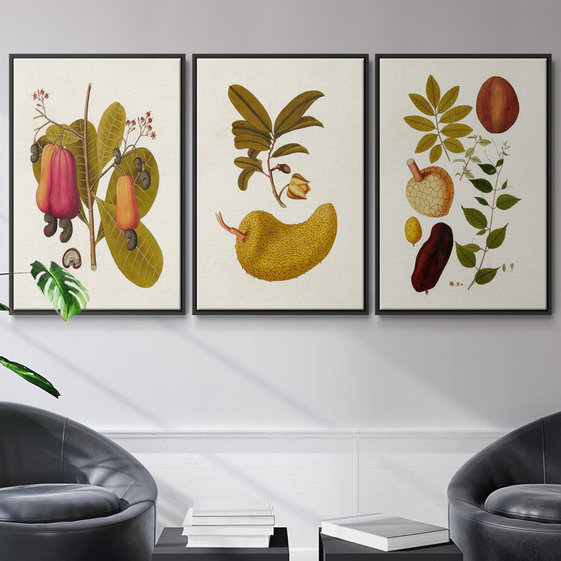 Belle Bauce - Ensemble de 3 cadres photo sur toile, Noir, H 27 po x l 54 po