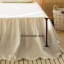 Jupe de lit en lin belge avec volant de lit classique ajusté, lin naturel respirant de qualité supérieure facile à installer-130544784-130544786