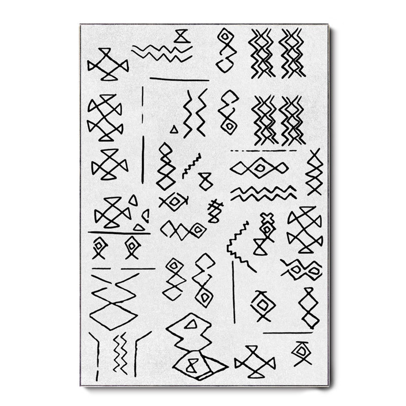 Tapis en coton Mireya, Tapis de couloir 3 pi 3 po x 9 pi 2 po