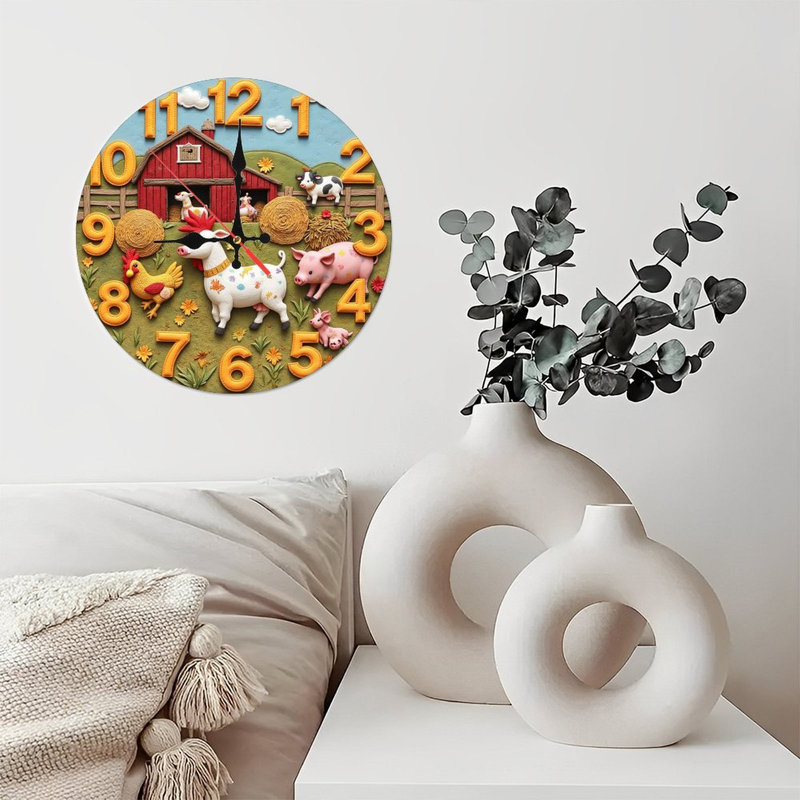 Horloge des animaux de ferme
