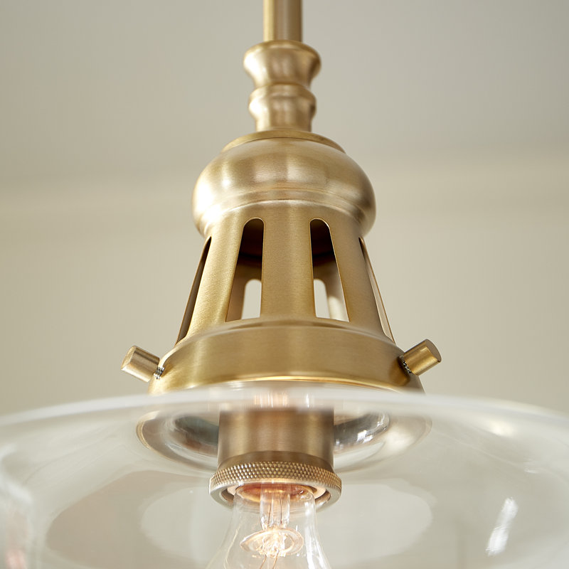 Garvey 1 - Light Single Pendant, Aged Brass