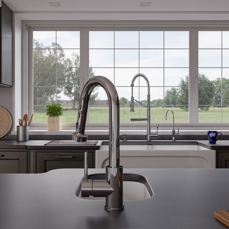 39'' L Double Bowl Fireclay Kitchen Sink, White