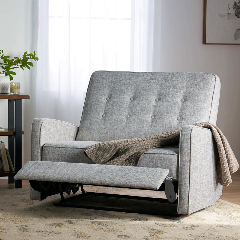 Très grand fauteuil inclinable l 47 po Lieb, Gris clair