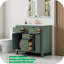 36" Vanity – 4 Extension Drawers + 2 Soft-Close Cabinets, 6.7" Ceramic Sink & Gold Handles. Solid-Pine Frame, 4" Faucet Deck-1398511332