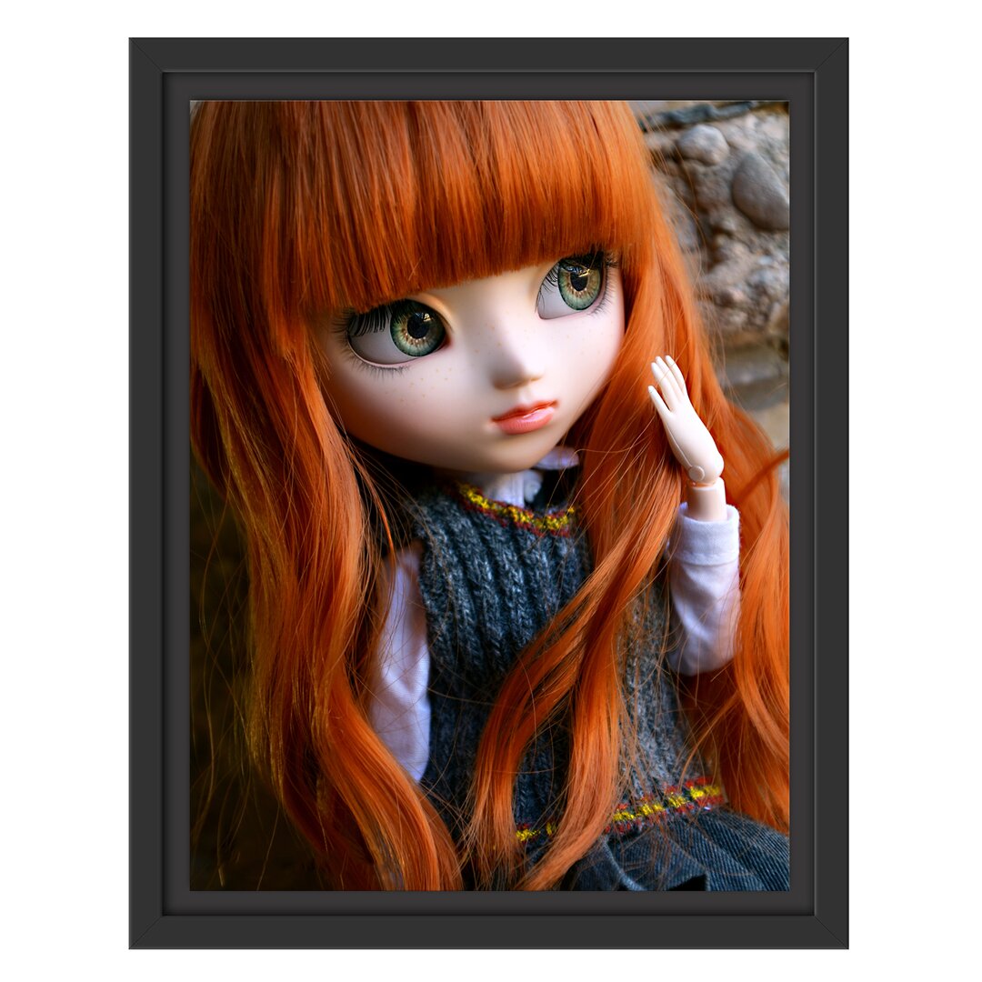 Gerahmtes Wandbild Pullip mit Augen