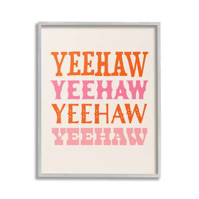 Yeehaw Country, typographie encadrée par Victoria Barnes