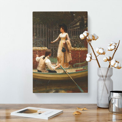 The Elopement by Edmund Leighton - Wrapped Canvas