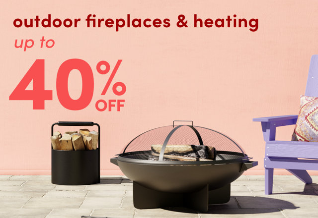 outdoor fireplace & heater clearance