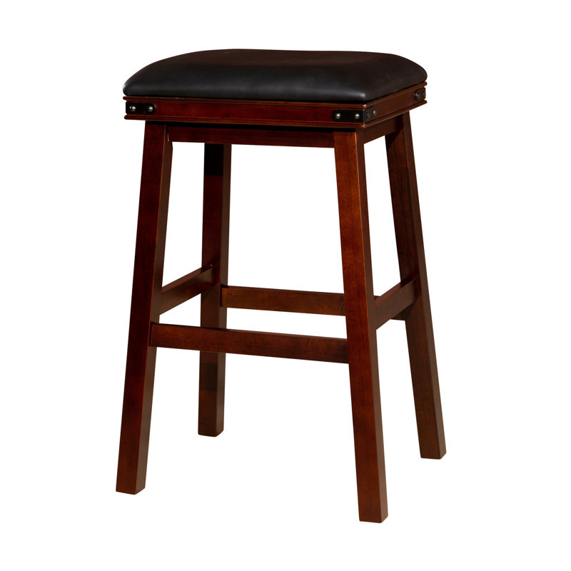 Tabouret Burg, Noir, Espresso brun, Tabouret de bar (siège d’une hauteur de 30 po)