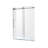 Madam Series 29.13 in. W x 76 in. H Single Added Frameless Shower Door with Clear Glass-20625452