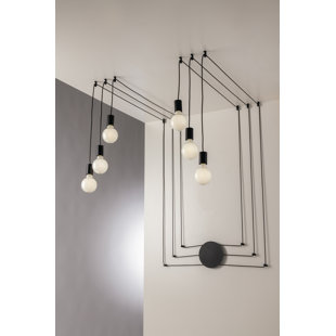 6 - Light Black Geometric Pendant