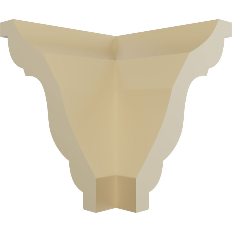 Endurathane Outside Corner Moulding (matches moulding MLD03X03X04QU), 3 1/8"P x 3 1/2"H, Factory Primed