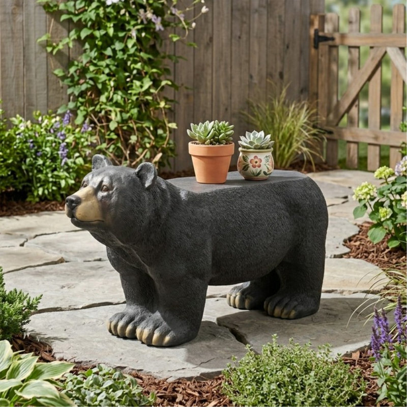 Banc d'extérieur en béton, banc d'extérieur, noir mat + noir MGO BEAR