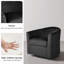 Upholstered Swivel Barrel Chair-1821474028