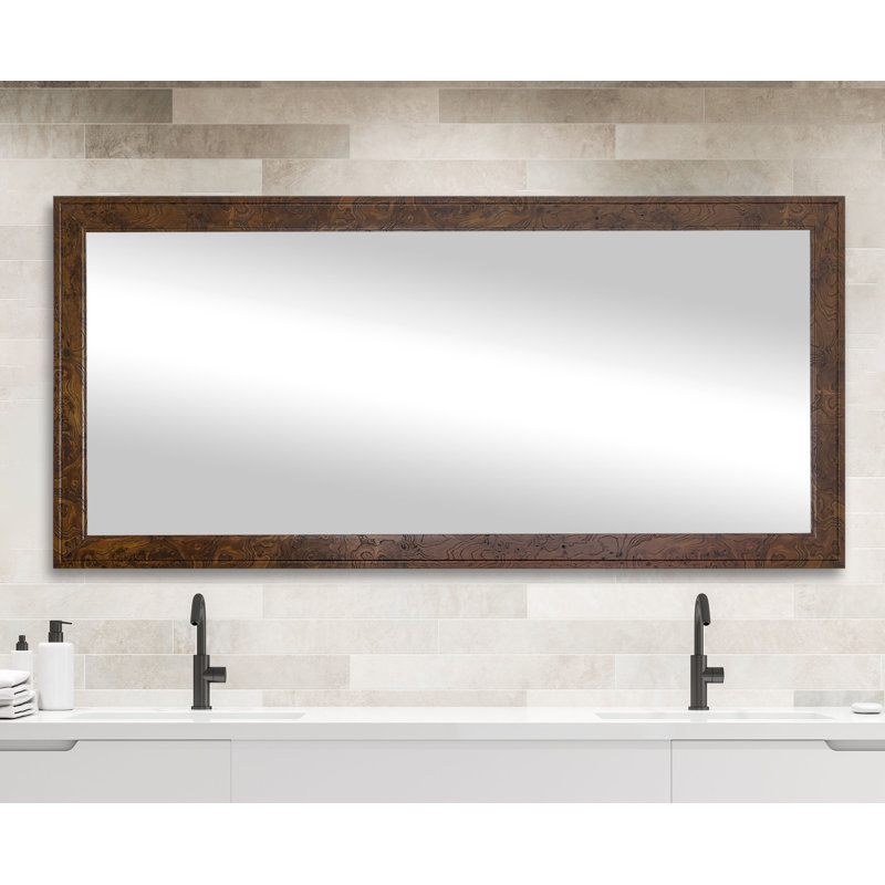 Hinatea Engineered Wood Flat Wall Mirror, 39" x 72" 