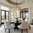 4-Light Mica Drum Chandelier
