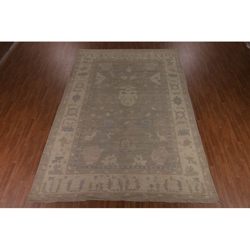 Vegetable Dye Oushak Oriental Large Rug