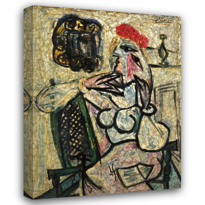 Seated Woman with Red Hat