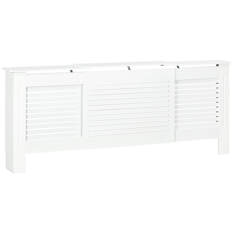 Humberto Radiator Cover Modern Cabinet White, 82.5cm H x 208.5cm W x 20.5cm D