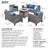 Cracraft 7 - Person Patio Conversation Sets with Cushions-1895554206