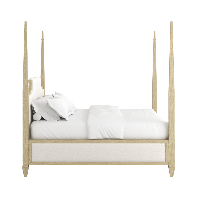 Eave Sundrenched Upholstered Four Poster Bed, Queen