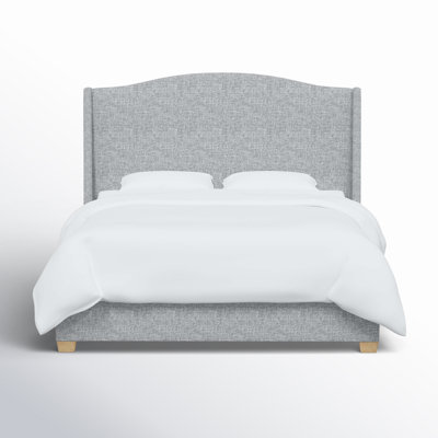 Allis Upholstered Wingback Bed