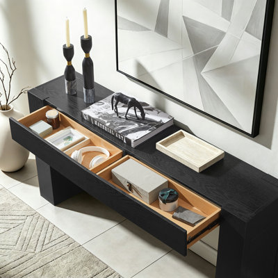 Console 63 pouces en bois Farmhouse