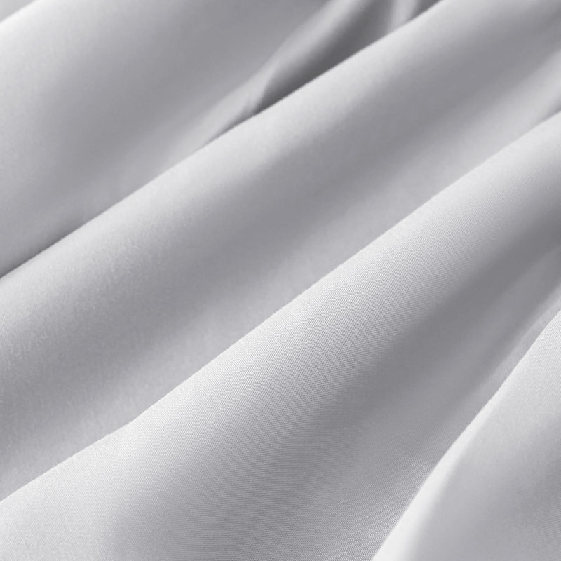 Super Soft Extra Deep Pocket Microfiber Brushed Fitted Sheet, Silver, Super King (6')