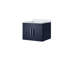 Meuble-lavabo bleu marine l 24 po x P 22 po avec comptoir en quartz blanc-1796757141-1796757143