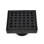 Shower Complements Grid Shower Drain - Floor Mount - 4" Stainless Steel/Brushed Stainless Steel