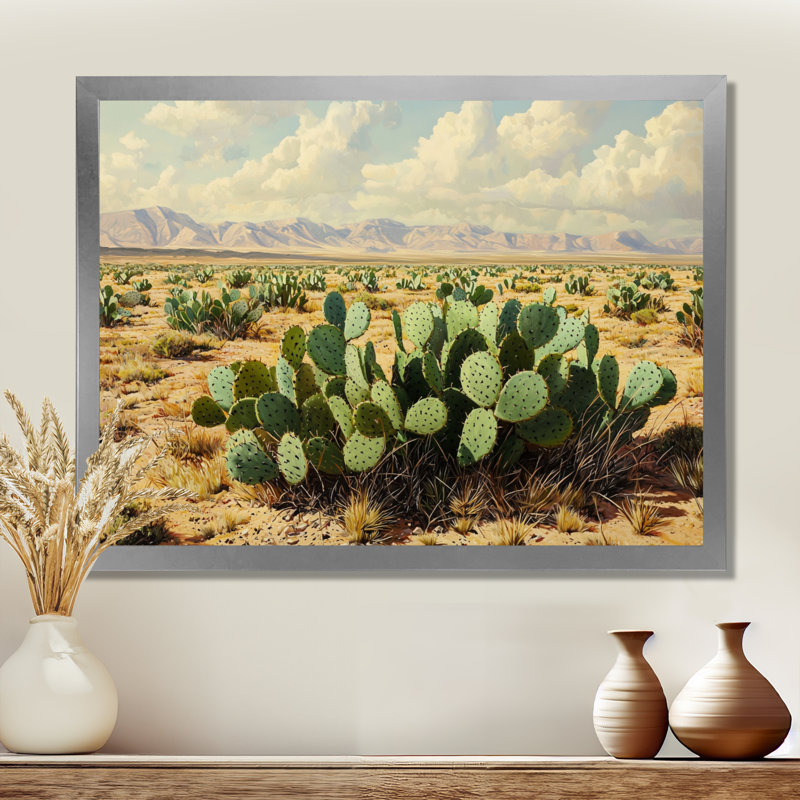 Koua - Floral Large Wall Art, Argent argent, H 30 po x l 40 po, Cadre simple